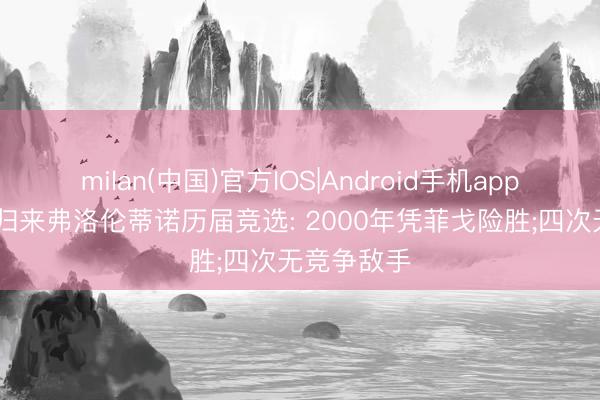 milan(中国)官方IOS|Android手机app下载 阿斯归来弗洛伦蒂诺历届竞选: 2000年凭菲戈险胜;四次无竞争敌手