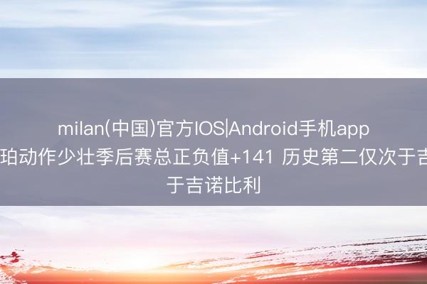 milan(中国)官方IOS|Android手机app下载 哈珀动作少壮季后赛总正负值+141 历史第二仅次于吉诺比利